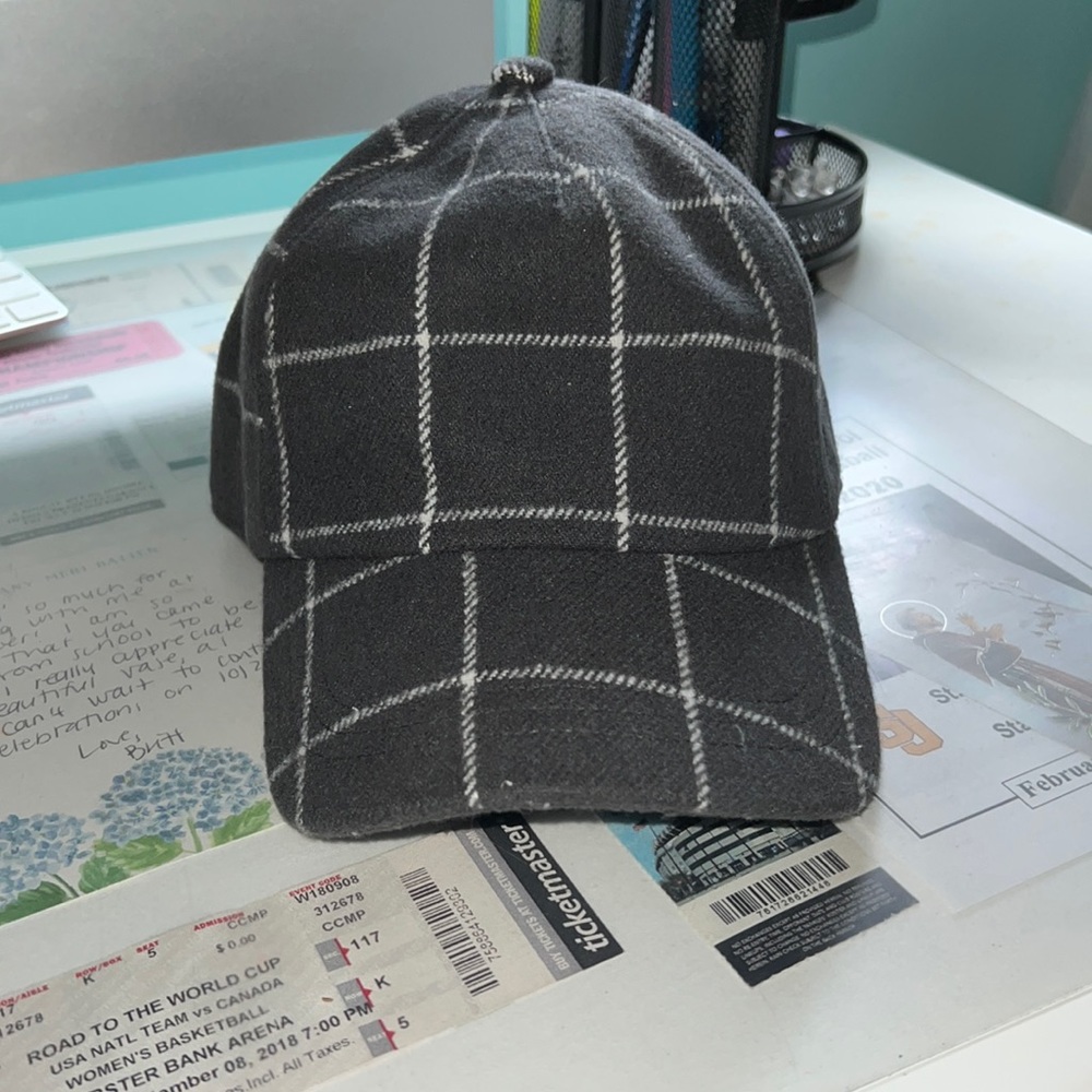Gray checkered, unisex hat, a new day from target. Never worn